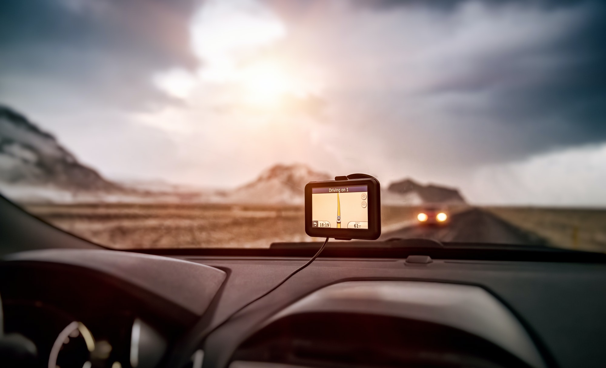 GPS navigator in the car